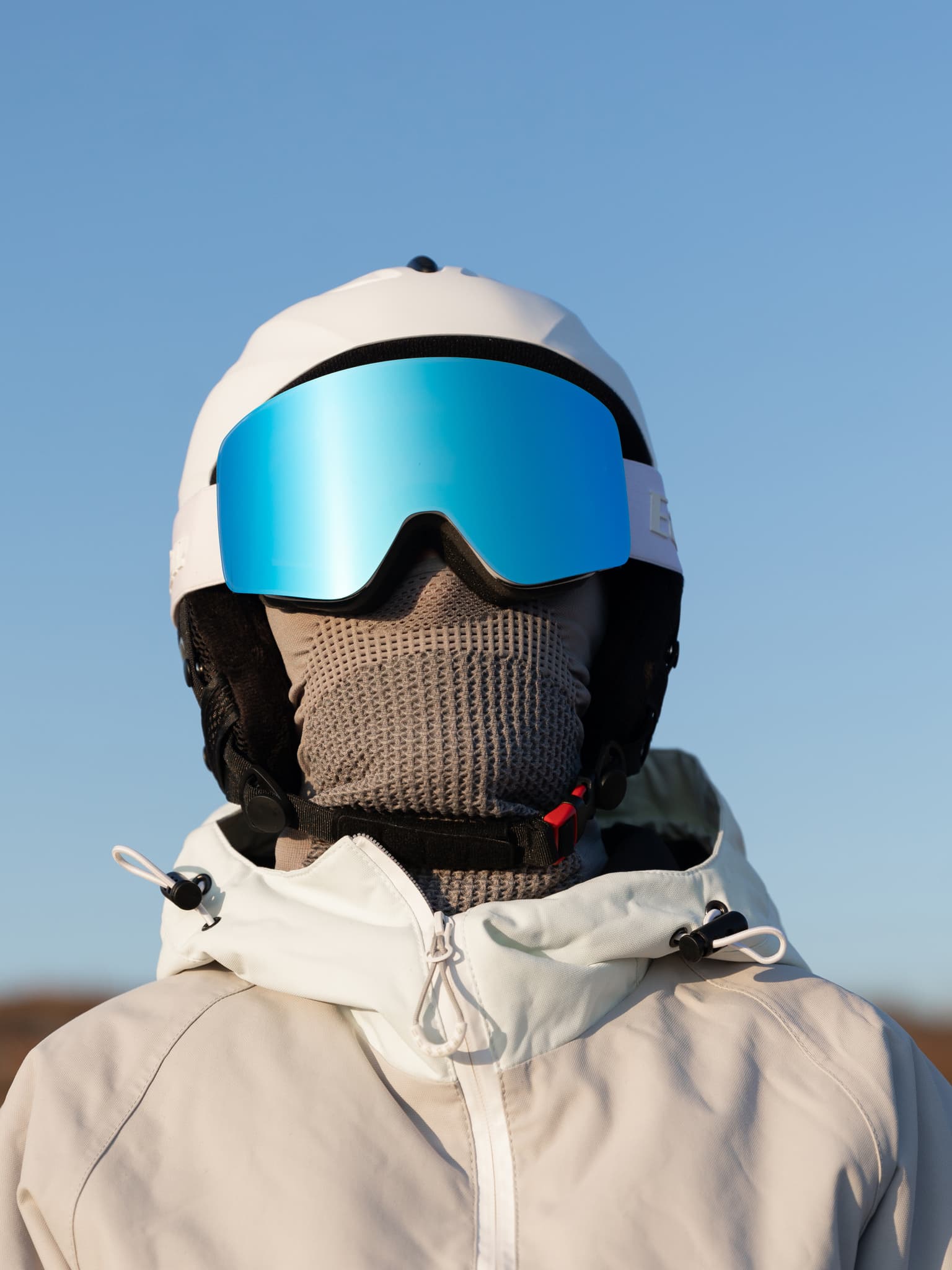 Маска горнолыжная EasyRider WHITE цвет голубой