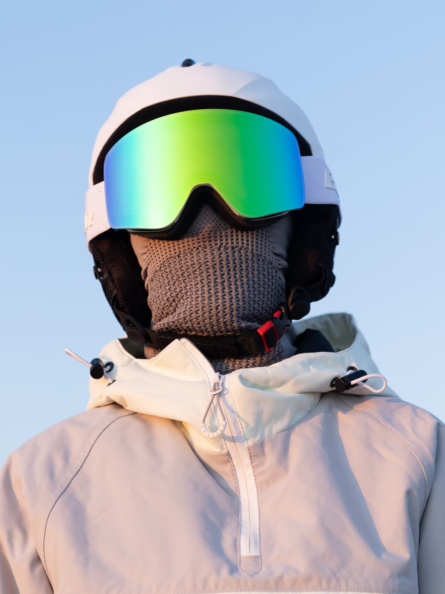 Маска горнолыжная EasyRider WHITE цвет зеленый