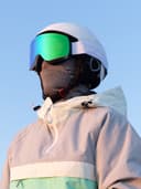 Маска горнолыжная EasyRider WHITE цвет зеленый фото 2